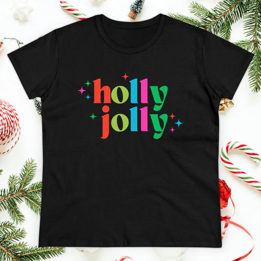 Holly Jolly | Women's Midweight Cotton Tee